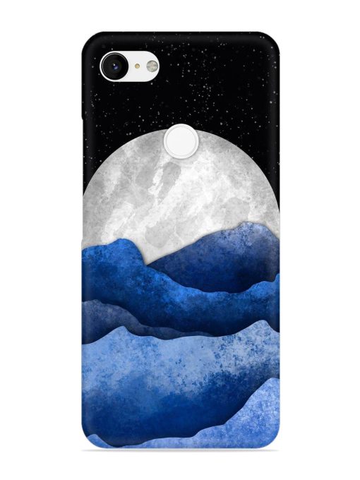 Full Moon Mountain Vector Snap Case for Google Pixel 3 Xl Zapvi