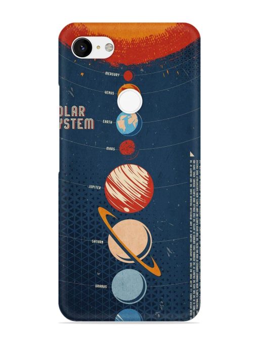 Solar System Vector Snap Case for Google Pixel 3 Xl Zapvi