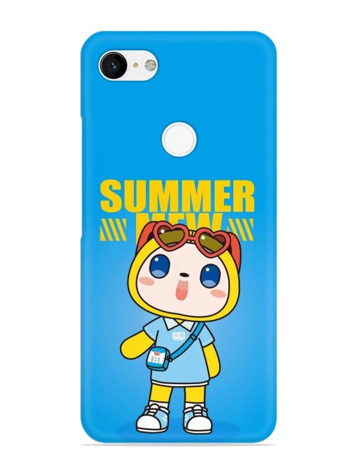 Summer Mew Cartoon Snap Case for Google Pixel 3 Xl Zapvi