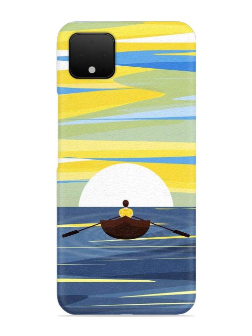 Rowing Person Ferry Paddle Snap Case for Google Pixel 4 Zapvi