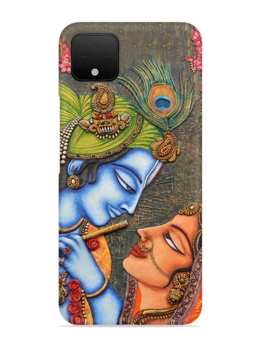 Lord Radha Krishna Flute Art Snap Case for Google Pixel 4 Zapvi