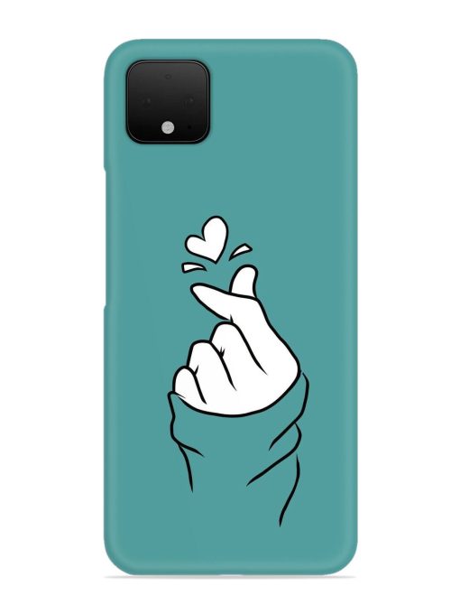 Korean Heart Sign Art Snap Case for Google Pixel 4 Zapvi