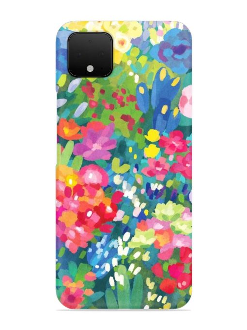 Watercolor Flower Art Snap Case for Google Pixel 4 Zapvi