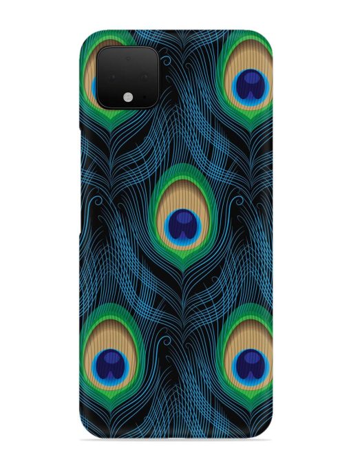 Seamless Pattern Peacock Snap Case for Google Pixel 4 Zapvi