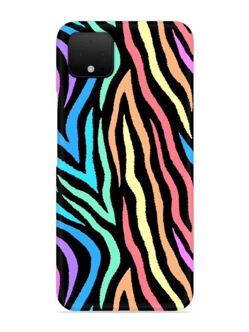 Colorful Abstract Zebra Snap Case for Google Pixel 4 Zapvi