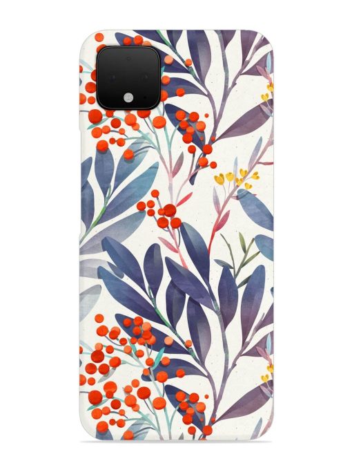 Seamless Floral Pattern Snap Case for Google Pixel 4 Zapvi