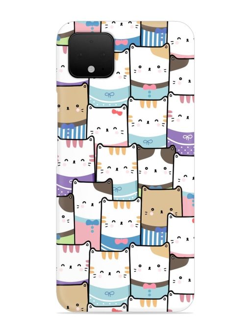 Cute Adorable Cat Snap Case for Google Pixel 4