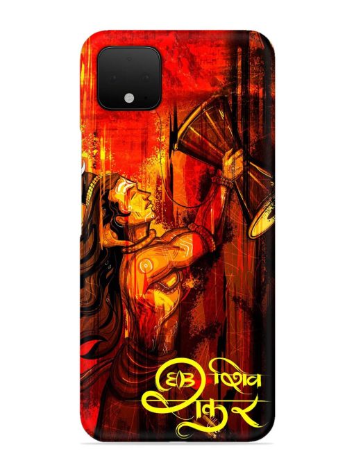 Illustration Lord Shiva Snap Case for Google Pixel 4 Zapvi