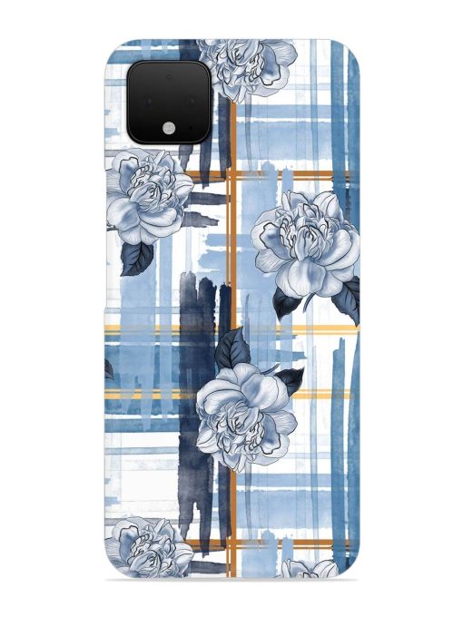 Watercolor Pattern Rose Snap Case for Google Pixel 4 Zapvi