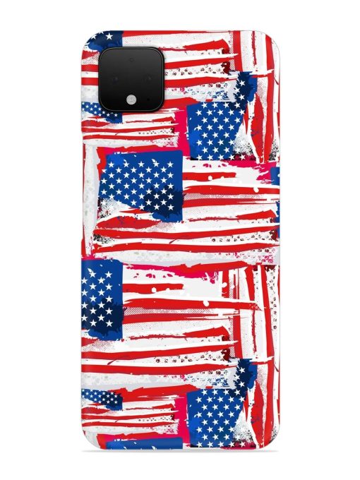 Usa Flag Seamless Snap Case for Google Pixel 4 Zapvi