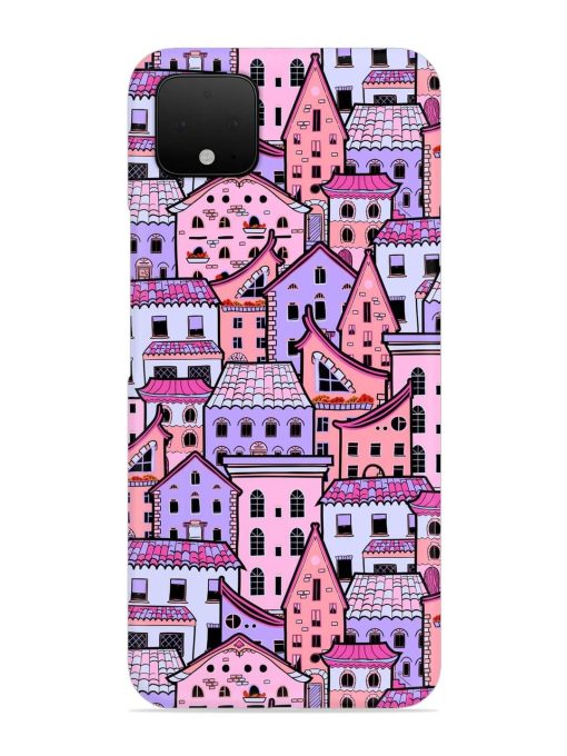 Seamless Pattern Houses Snap Case for Google Pixel 4