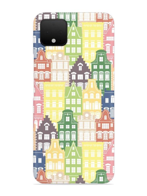 Seamless Shapes Pattern Snap Case for Google Pixel 4 Zapvi