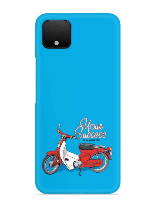 Motorcycles Image Vector Snap Case for Google Pixel 4 Zapvi