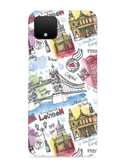 Vector London Landmark Snap Case for Google Pixel 4 Zapvi