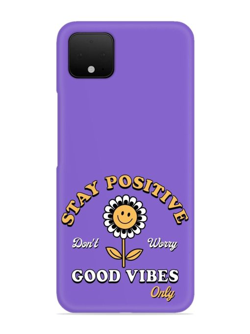 Retro Positive Flower Snap Case for Google Pixel 4 Zapvi