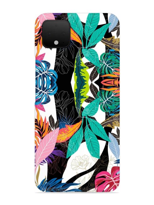 Floral Pattern Bright Snap Case for Google Pixel 4