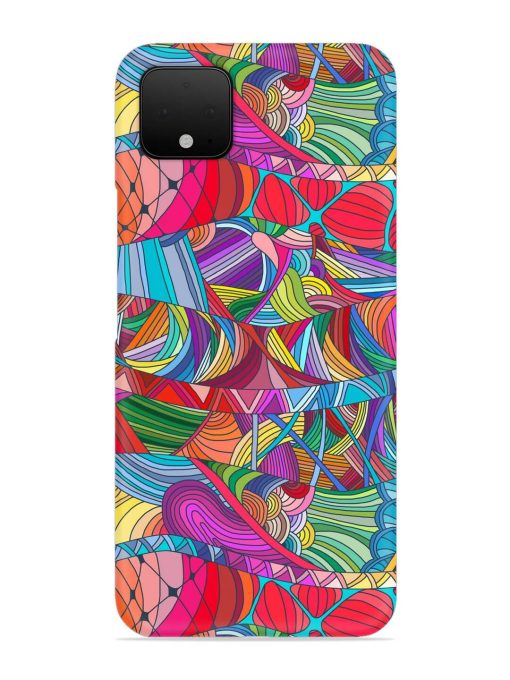 Seamless Patterns Hand Drawn Snap Case for Google Pixel 4