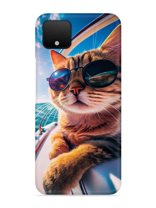 Cat In Style Snap Case for Google Pixel 4 Zapvi