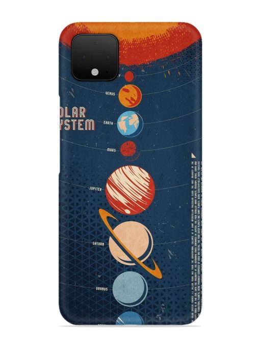 Solar System Vector Snap Case for Google Pixel 4 Zapvi