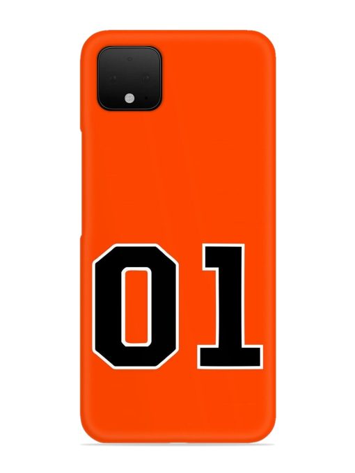 01 Number Snap Case for Google Pixel 4 Zapvi