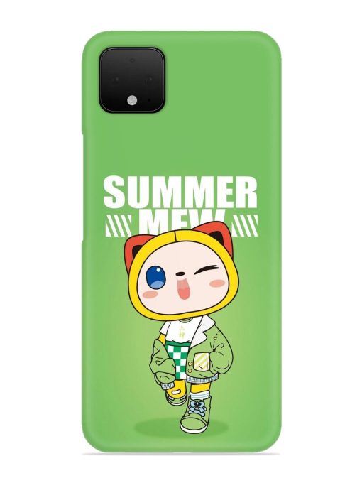 Summer Mew Snap Case for Google Pixel 4 Zapvi