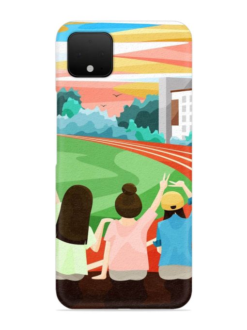 School Playground Snap Case for Google Pixel 4