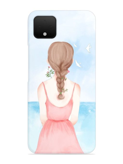 Watercolor Girl Vector Snap Case for Google Pixel 4