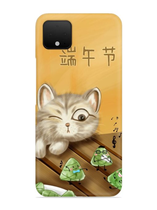 Cat Scorpion Dancing Snap Case for Google Pixel 4 Zapvi