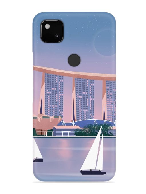 Singapore Scenery Architecture Snap Case for Google Pixel 4A Zapvi