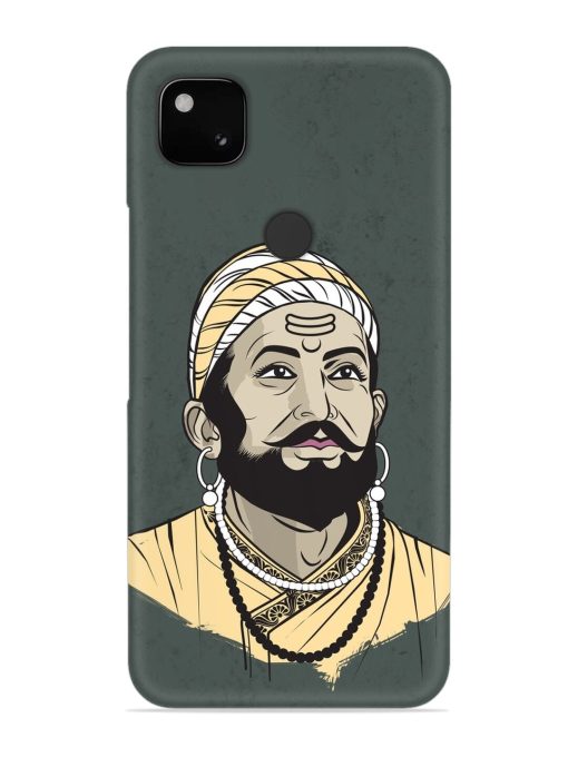 Shivaji Maharaj Vector Art Snap Case for Google Pixel 4A