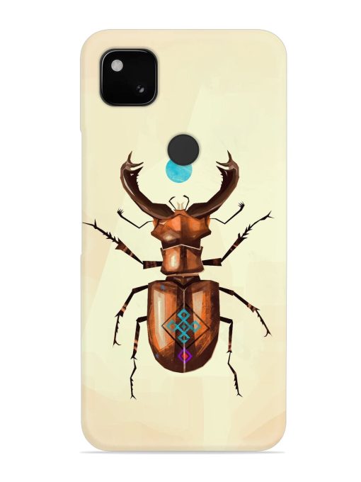 Stag Beetle Vector Snap Case for Google Pixel 4A