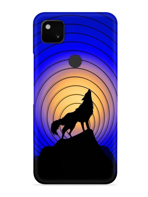 Fox Roaring Design Snap Case for Google Pixel 4A Zapvi