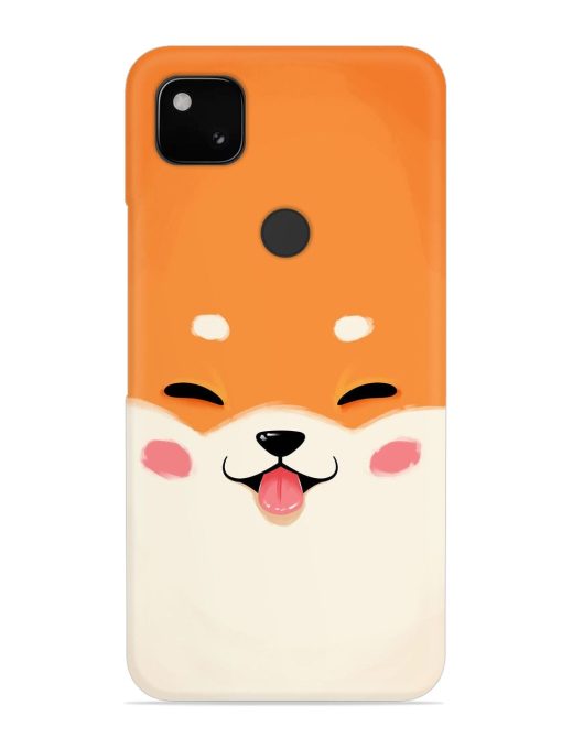 Happy Cat Art Snap Case for Google Pixel 4A Zapvi