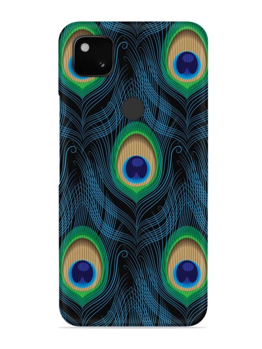 Seamless Pattern Peacock Snap Case for Google Pixel 4A Zapvi