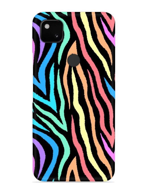 Colorful Abstract Zebra Snap Case for Google Pixel 4A