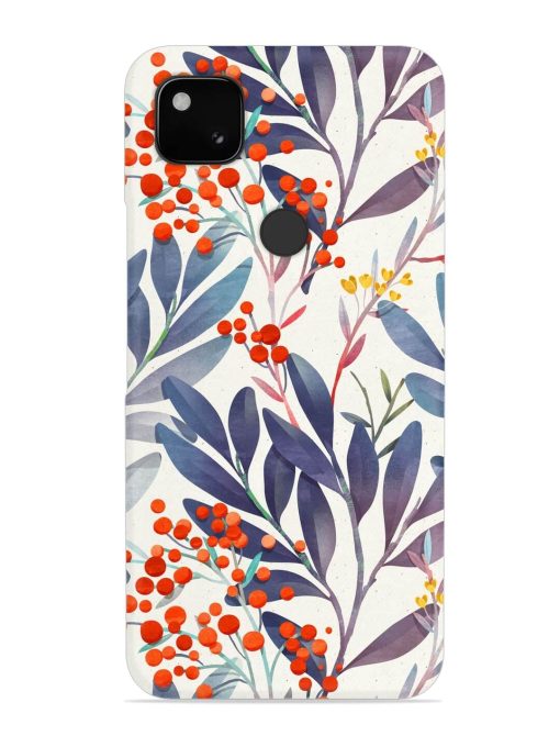 Seamless Floral Pattern Snap Case for Google Pixel 4A Zapvi