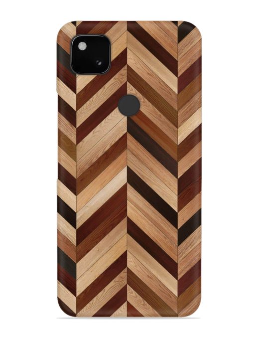 Seamless Wood Parquet Snap Case for Google Pixel 4A Zapvi