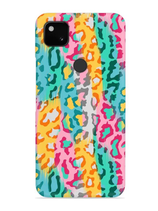 Seamless Vector Colorful Snap Case for Google Pixel 4A Zapvi