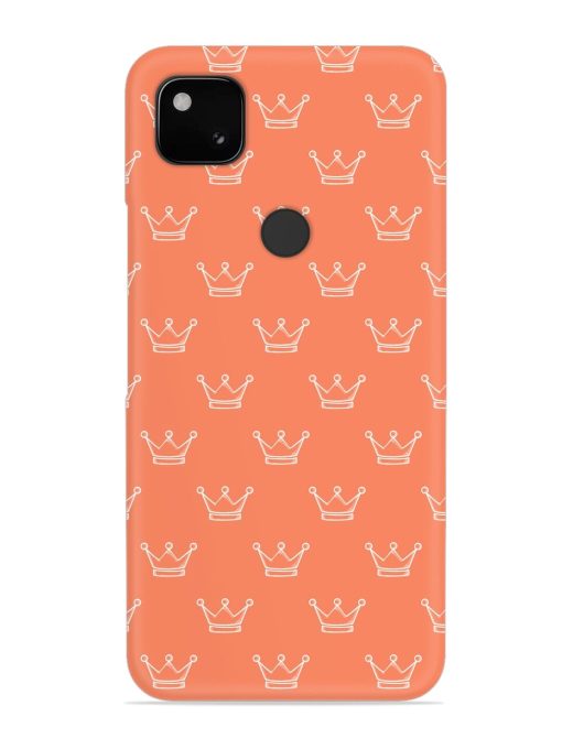 Hand Drawn Crown Snap Case for Google Pixel 4A Zapvi