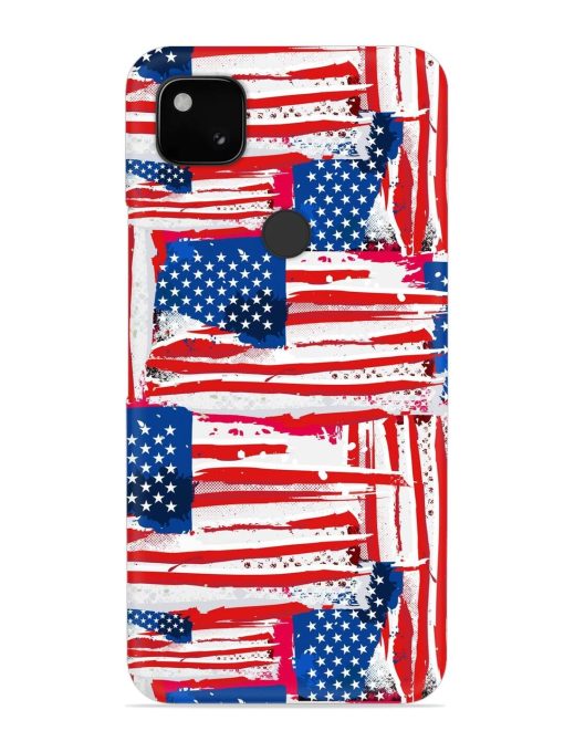 Usa Flag Seamless Snap Case for Google Pixel 4A Zapvi