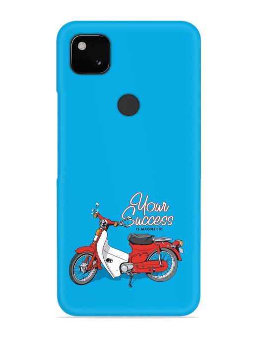 Motorcycles Image Vector Snap Case for Google Pixel 4A Zapvi