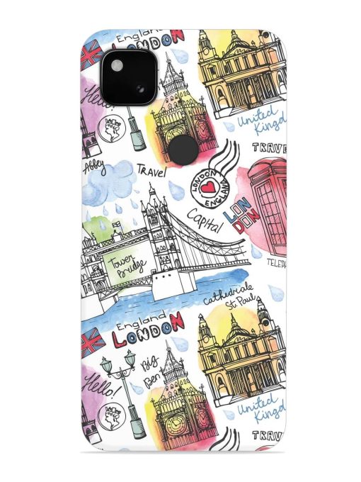 Vector London Landmark Snap Case for Google Pixel 4A