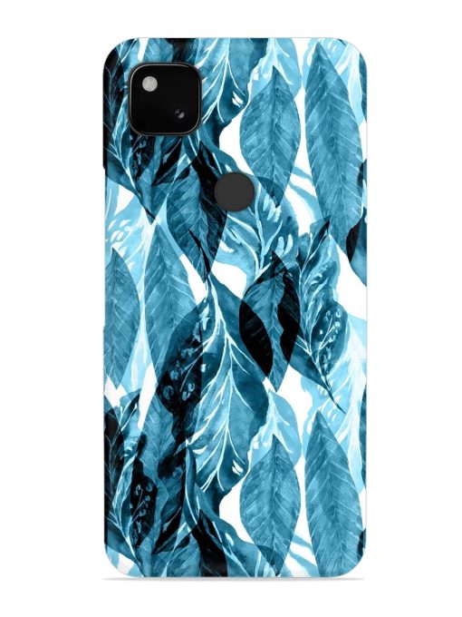 Leaves Pattern Jungle Snap Case for Google Pixel 4A Zapvi