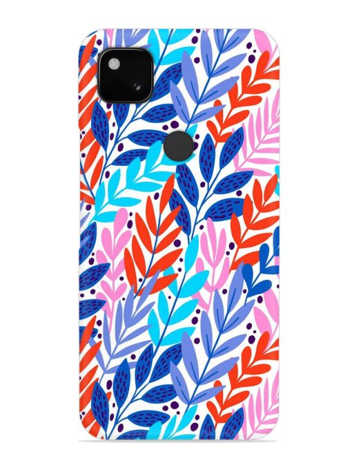 Bright Floral Tropical Snap Case for Google Pixel 4A Zapvi