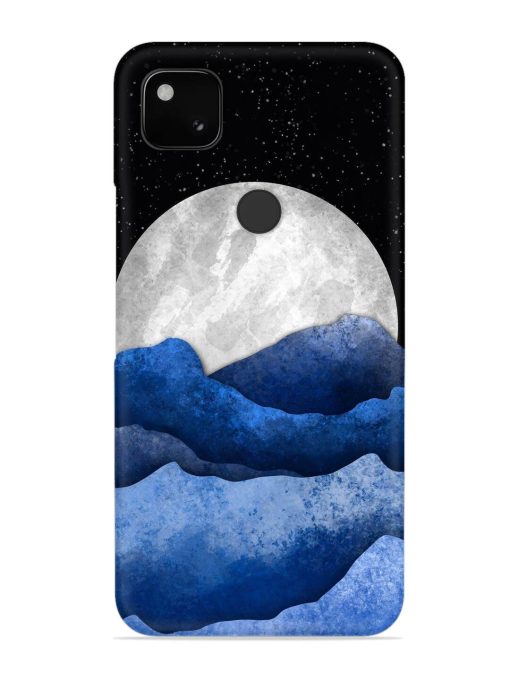 Full Moon Mountain Vector Snap Case for Google Pixel 4A Zapvi