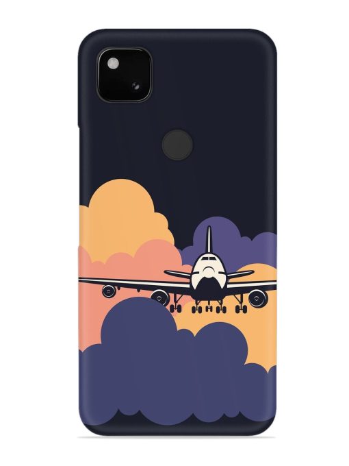 Aeroplane vector Snap Case for Google Pixel 4A Zapvi