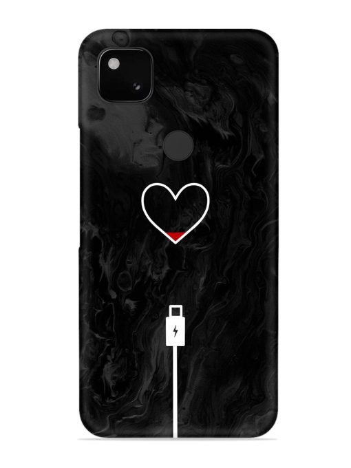 Heart Charging Vector Snap Case for Google Pixel 4A Zapvi