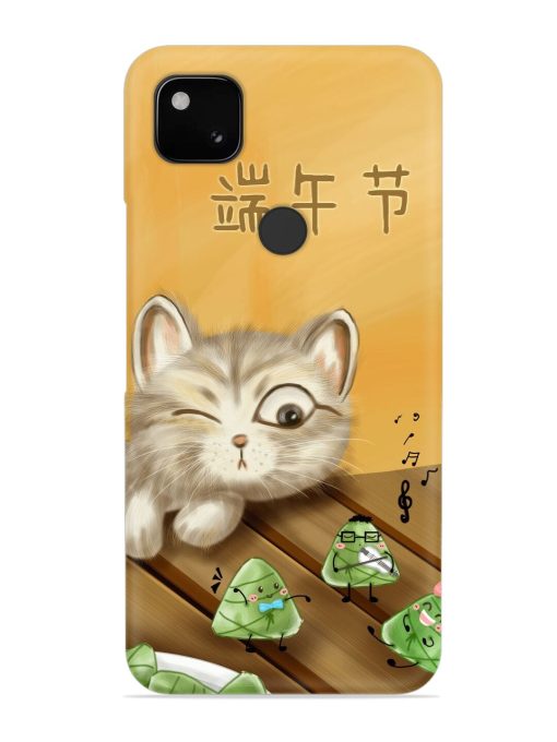 Cat Scorpion Dancing Snap Case for Google Pixel 4A