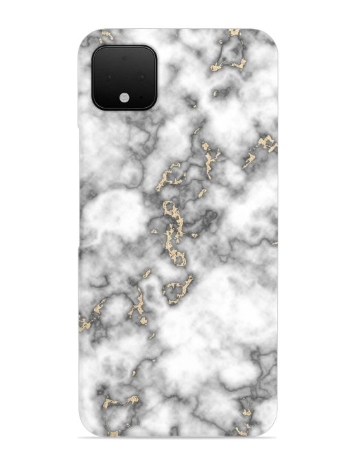 Gray And Gold Marble Snap Case for Google Pixel 4 Xl Zapvi