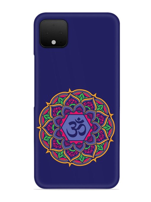 Om Mandala Art Blue Snap Case for Google Pixel 4 Xl Zapvi